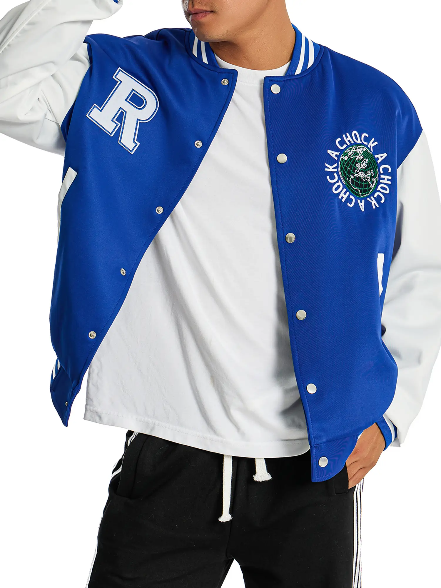 Men’s Varsity Letterman Baseball Cotton Jacket - Image 3