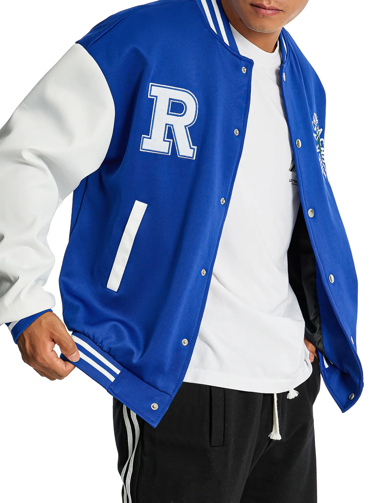 Men’s Varsity Letterman Baseball Cotton Jacket - Image 4