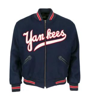 New York Yankees Letterman 1947 Authentic Navy Varsity Jacket