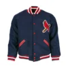 St. Louis Cardinals Letterman 1950 Authentic Blue Varsity Jacket