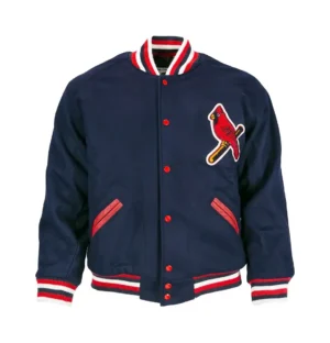St. Louis Cardinals Letterman 1950 Authentic Blue Varsity Jacket