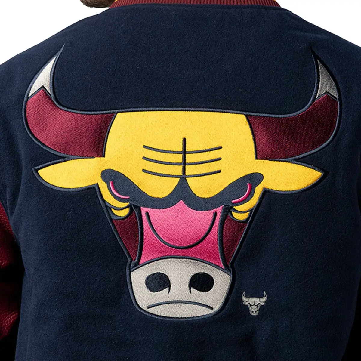 The Chicago Bulls Letterman Color Pack Jacket features chest with embroidered - Image 5
