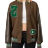 Y2K Woman's Oversized Letterman Baseball Jacket