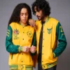 Yellow & Green Letterman Couples Coord Varsity Jacket - Image 2