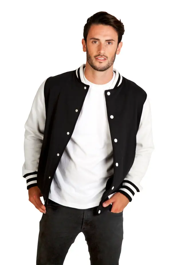 Couple Varsity Letterman Embroidered Alpha Phi Omega Jacket - Image 3