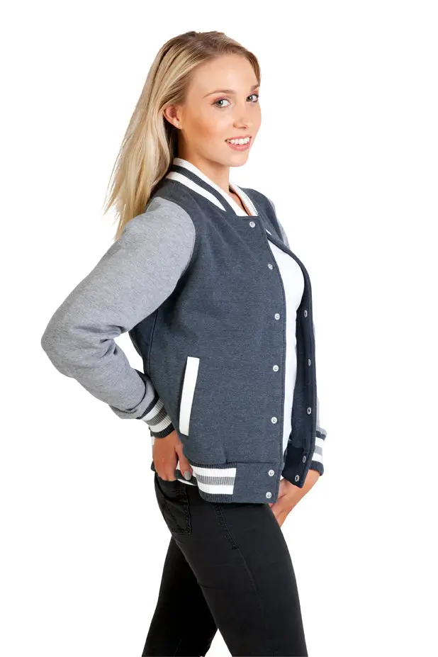 Couple Varsity Letterman Embroidered Alpha Phi Omega Jacket - Image 4