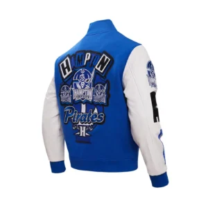 Alternative view of Pro Standard Letterman Hampton University Royal Varsity Jacket