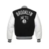 Alternative view of Brooklyn Nets Letterman Wool & Leather Varsity Jacket