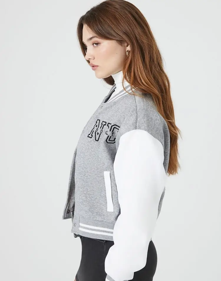 Women's Brooklyn Varsity Letterman Jacket - Image 3