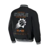 Men's NBA x Staple Letterman Black Phoenix Suns Full-Snap Varsity Jacket - Image 2