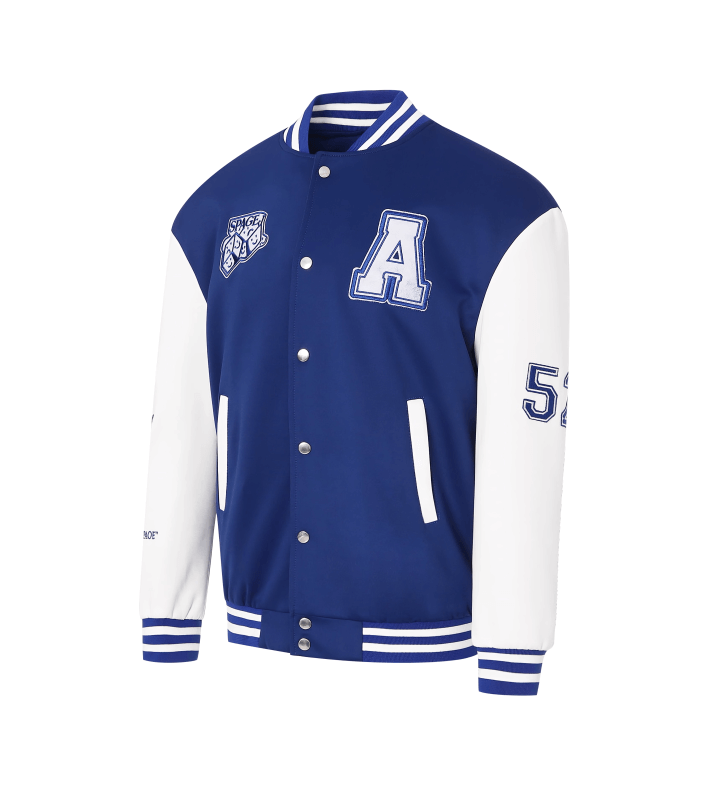 Men's College Baseball Bomber Letterman Varsity Jacket - Image 3