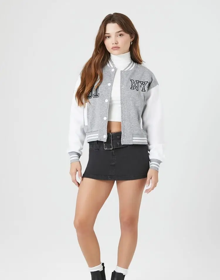 Women's Brooklyn Varsity Letterman Jacket - Image 4