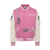 The Premium Letterman Varsity Pink Jacket