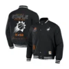 Men's NBA x Staple Letterman Black Phoenix Suns Full-Snap Varsity Jacket - Image 3