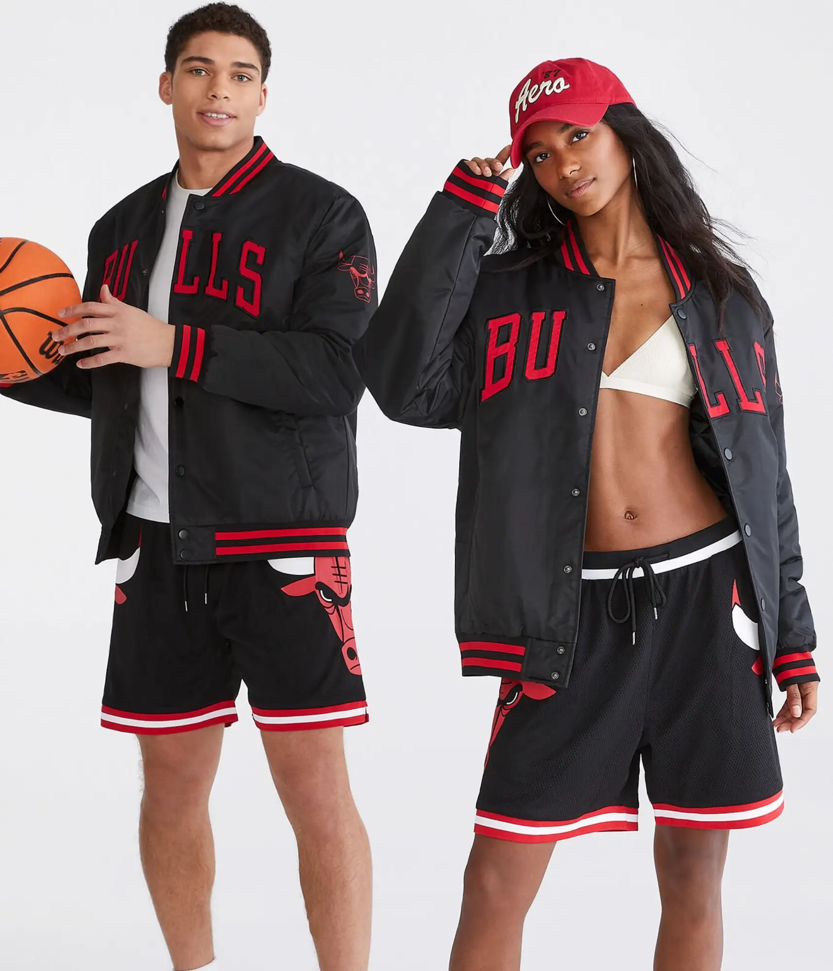 Chicago Bulls Letterman Bomber Couple Black Varsity Jacket - Image 4