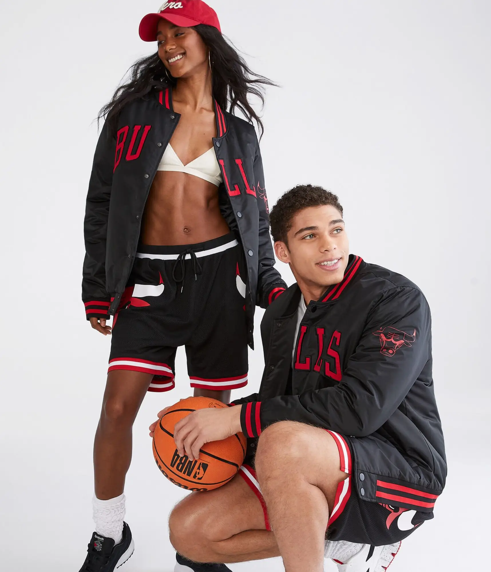 Chicago Bulls Letterman Bomber Couple Black Varsity Jacket - Image 3