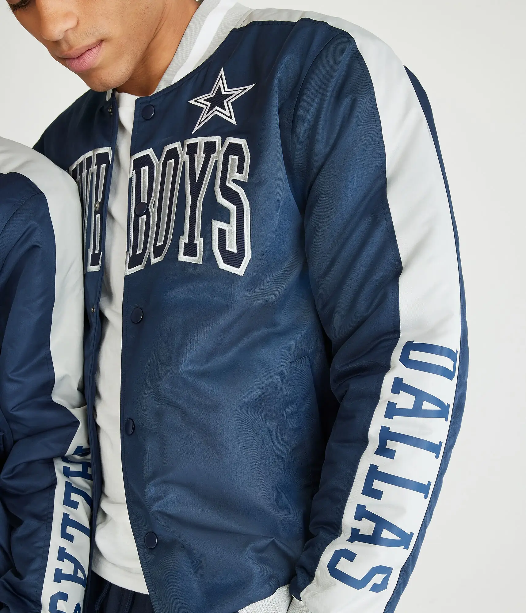 Dallas Cowboys Letterman Bomber Varsity Couple Jacket - Image 4