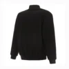 Charlotte Hornets Black Full Wool One Color Varsity Jacket - Image 2