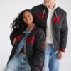 Miami Heat Letterman Bomber Varsity Couple Jacket - Image 3