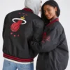 Miami Heat Letterman Bomber Varsity Couple Jacket - Image 2