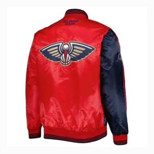 Alternative view of New Orleans Pelicans Fast Break Satin Varsity Jacket