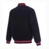 New Orleans Pelicans Front Embroidered Full Wool One Color Varsity Jacket - Image 2