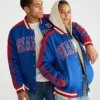 New York Giants Letterman Couple Bomber Varsity Jacket - Image 2