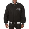 Orlando Magic Black Full Wool One Color Varsity Jacket