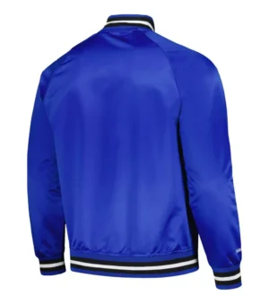 Alternative view of Orlando Magic Throwback Wordmark Royal Varsity Jacket