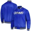 Orlando Magic Throwback Wordmark Royal Varsity Jacket - Image 3
