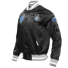Orlando Magic Retro Classic Rib Satin Varsity Jacket - Image 2