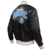 Orlando Magic Retro Classic Rib Satin Varsity Jacket - Image 3