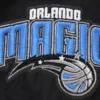 Orlando Magic Retro Classic Rib Satin Varsity Jacket - Image 5