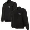 Orlando Magic Reversible Logo Full-Snap Black Full Wool One Color Varsity Jacket - Image 4