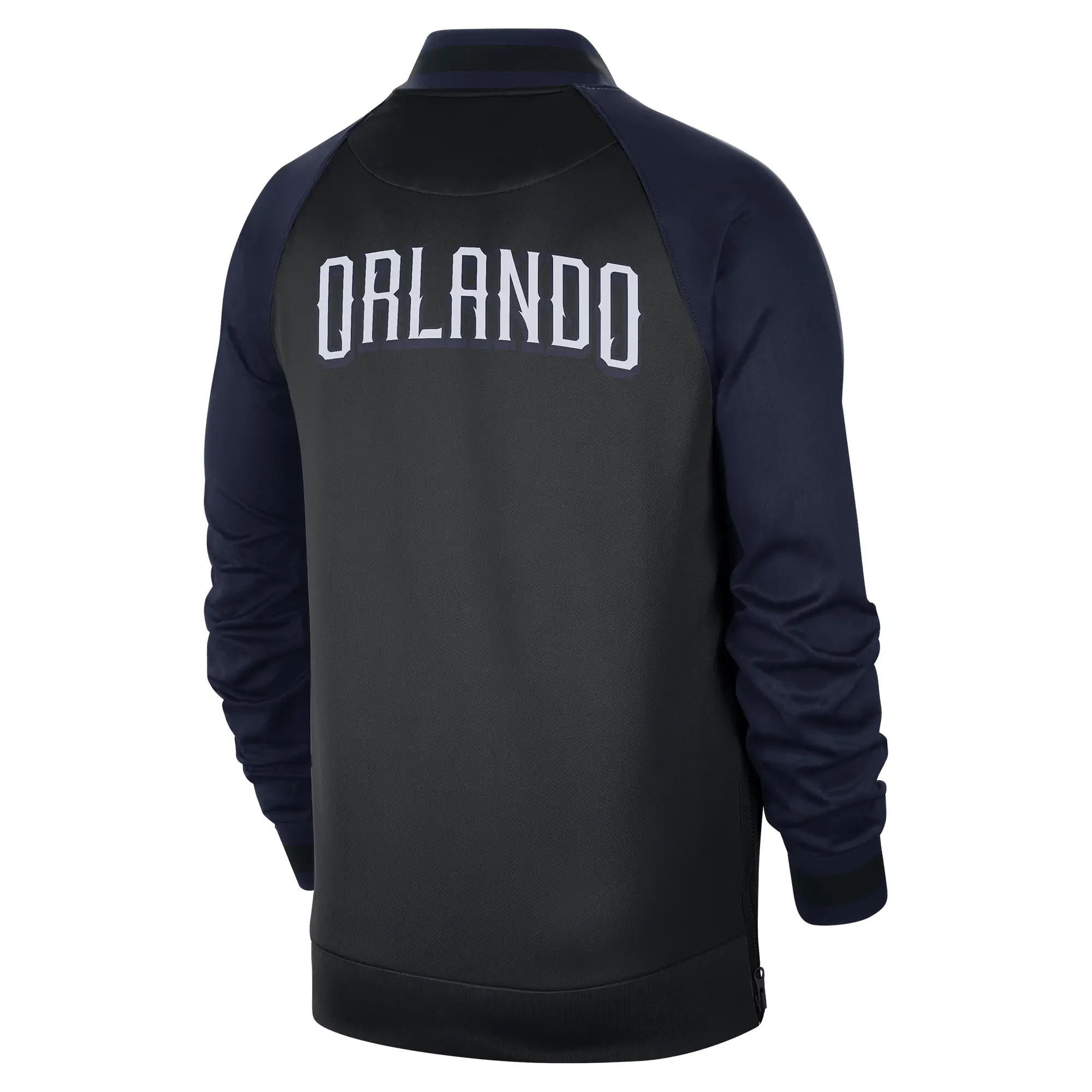 Orlando Magic Bomber Thermaflex Full-Zip Navy/Black Varsity Jacket - Image 2