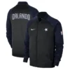 Orlando Magic Bomber Thermaflex Full-Zip Navy/Black Varsity Jacket - Image 3