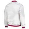Sacramento Kings Throwback Wordmark White Varsity Jacket - Image 2