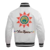 San Antonio Spurs Wordmark Satin Varsity White Jacket - Image 2