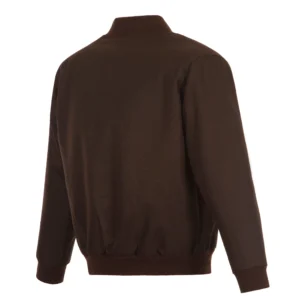 Alternative view of San Diego Padres Full Wool One Color Brown Varsity Jacket