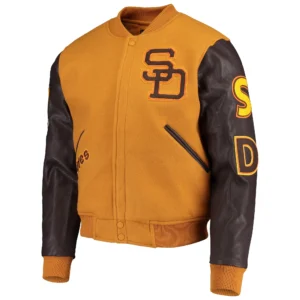 San Diego Padres Classic Wool & Leather Varsity Jacket