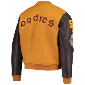 Alternative view of San Diego Padres Classic Wool & Leather Varsity Jacket