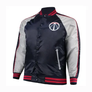 Washington Wizards Lightweight Satin Varsity Jacket
