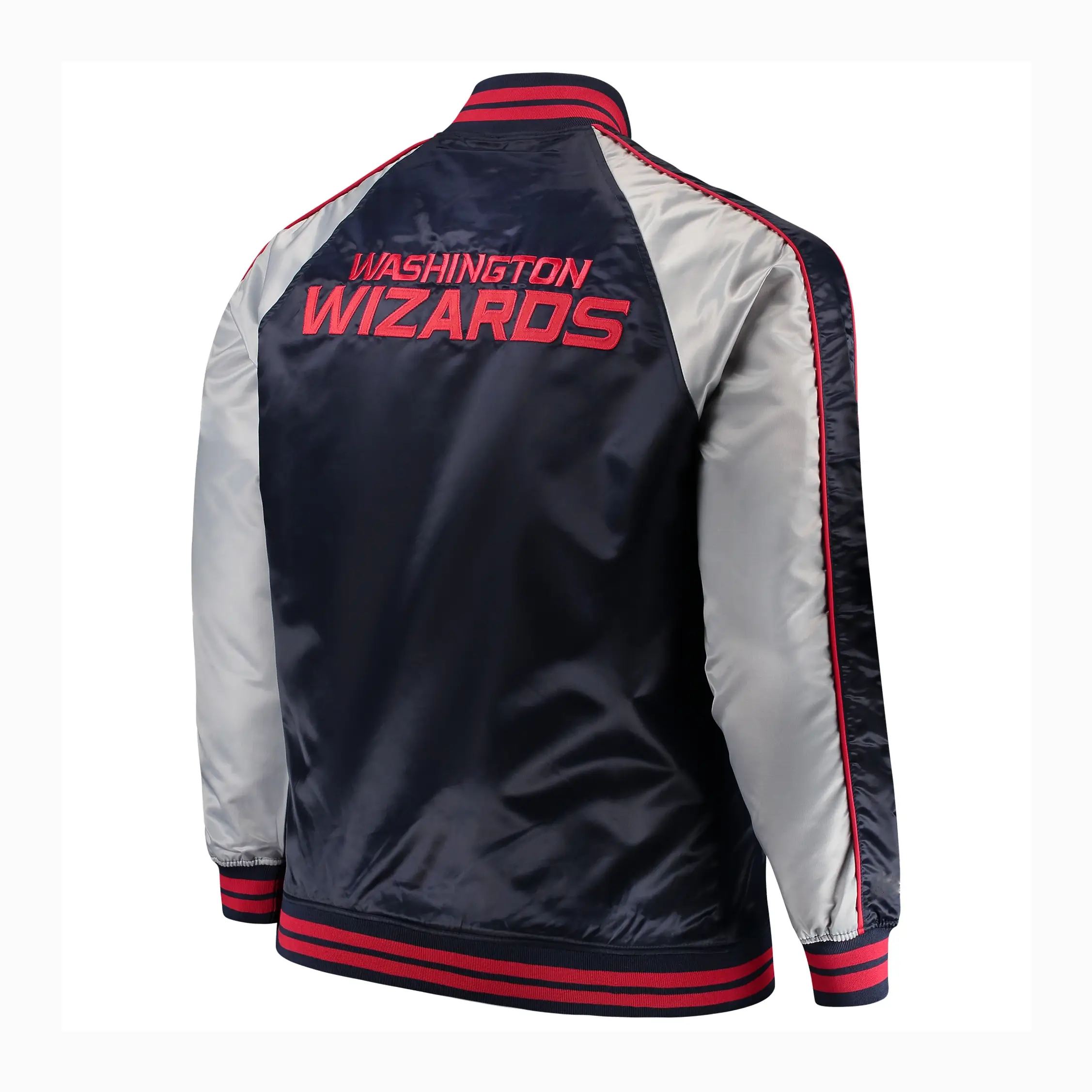 Washington Wizards Lightweight Satin Varsity Jacket - Image 2