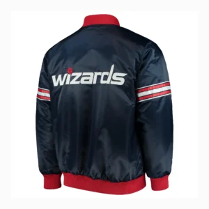 Alternative view of Washington Wizards The Power Forward Starter Satin Varsity Jacket