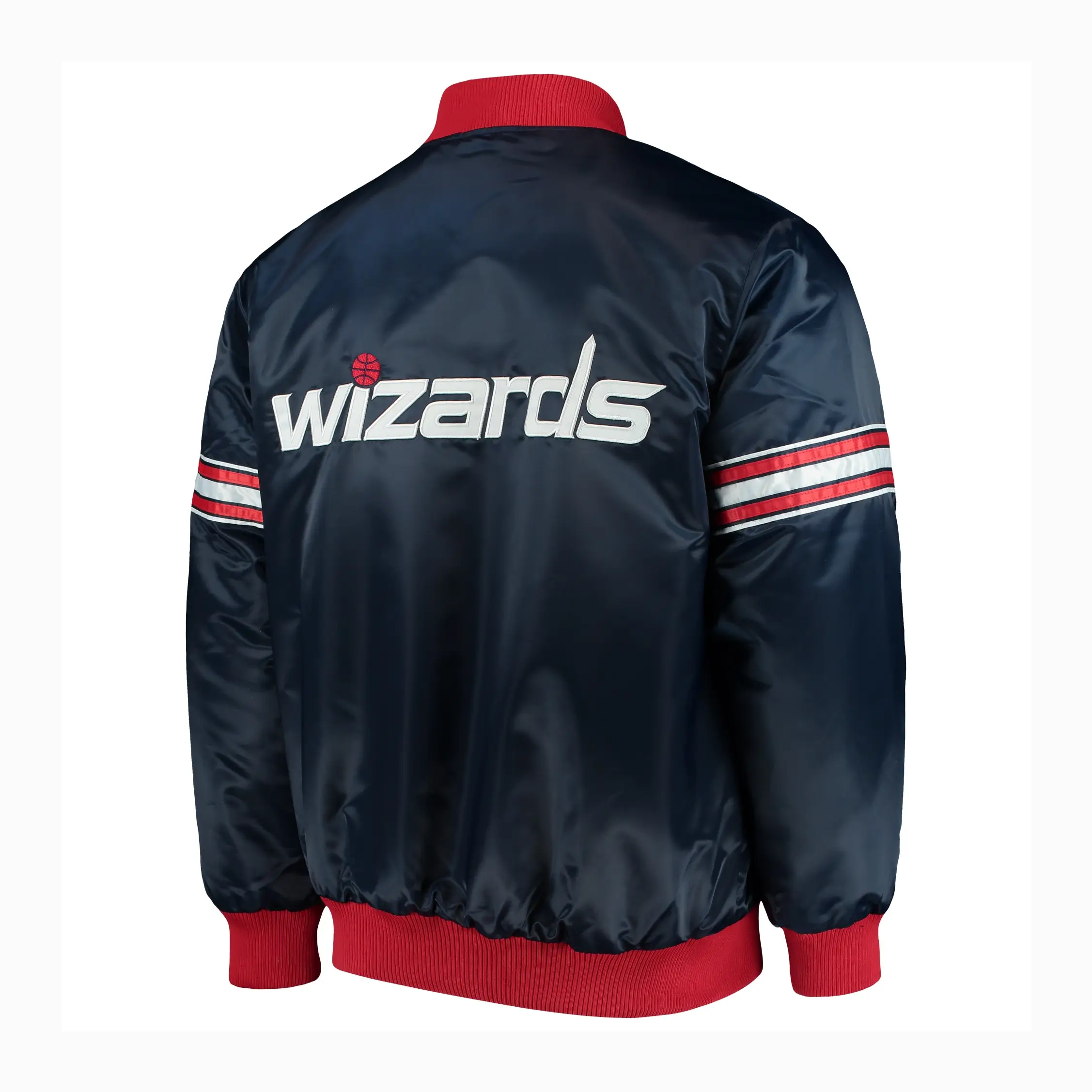 Washington Wizards The Power Forward Starter Satin Varsity Jacket - Image 2