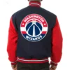 Washington Wizards Varsity Jacket Full Wool Two Tone Varsity Jacket - Image 2