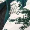 Pelle Pelle World Famous Green/White Wool & Leather Varsity Jacket - Image 6