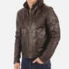 Men's Kirill Brown Genuine Leather Jacket