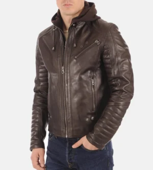 Men's Kirill Brown Genuine Leather Jacket