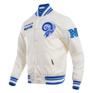 Alternative view of Los Angeles Rams Retro Classic Satin Varsity Jacket